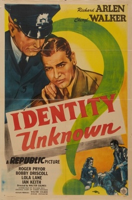 Identity Unknown movie poster (1945) wood print