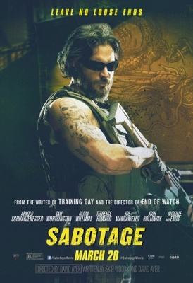 Sabotage movie poster (2014) t-shirt
