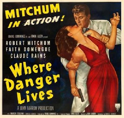 Where Danger Lives movie posters (1950) tote bag