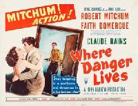 Where Danger Lives movie posters (1950) sweatshirt #3665643