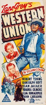 Western Union movie posters (1941) wood print