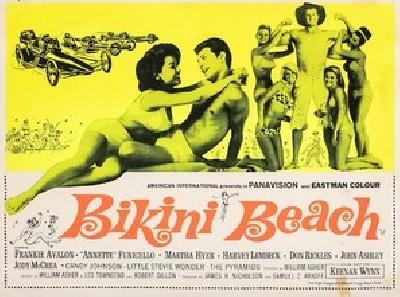 Bikini Beach movie posters (1964) wood print