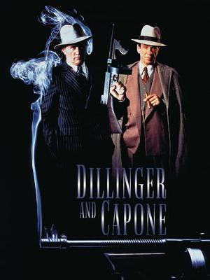 Dillinger and Capone movie posters (1995) wood print