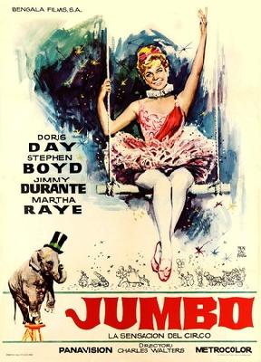 Billy Rose's Jumbo movie posters (1962) metal framed poster