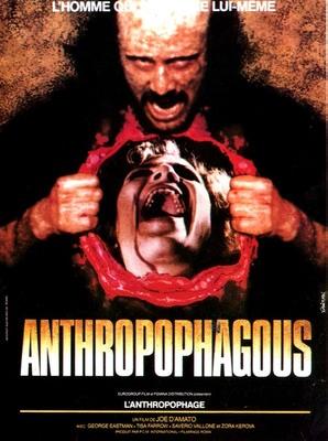 Antropophagus movie posters (1980) canvas poster