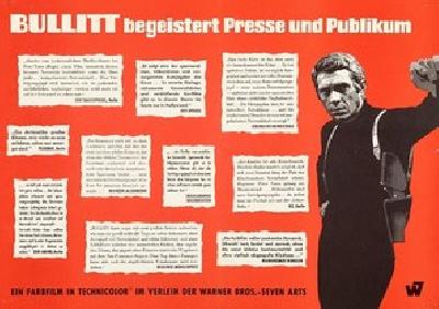 Bullitt movie posters (1968) Stickers MOV_2231489