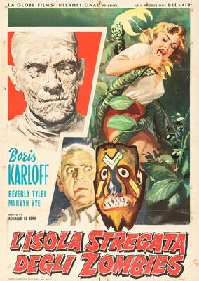 Voodoo Island movie posters (1957) wood print