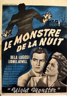 Night Monster movie posters (1942) metal framed poster
