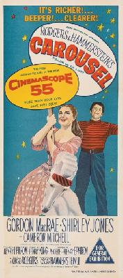 Carousel movie posters (1956) wood print