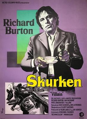 Villain movie posters (1971) wood print