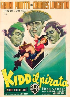 Abbott and Costello Meet Captain Kidd movie posters (1952) metal framed poster
