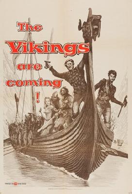 The Vikings movie posters (1958) wood print