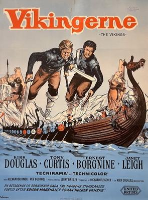 The Vikings movie posters (1958) poster with hanger