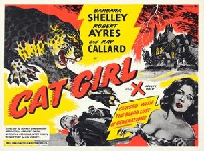 Cat Girl movie posters (1957) wooden framed poster