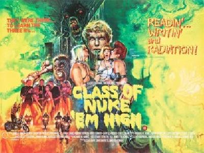 Class of Nuke 'Em High movie posters (1986) canvas poster