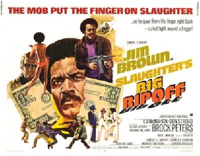 Slaughter's Big Rip-Off movie posters (1973) wooden framed poster