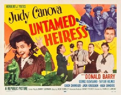 Untamed Heiress movie posters (1954) wood print