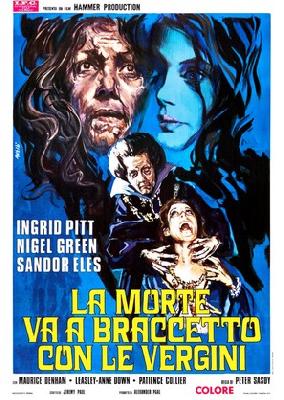 Countess Dracula movie posters (1971) wood print