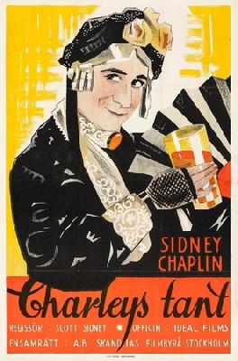 Charley's Aunt movie posters (1925) wooden framed poster