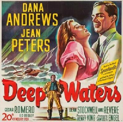 Deep Waters movie posters (1948) poster with hanger