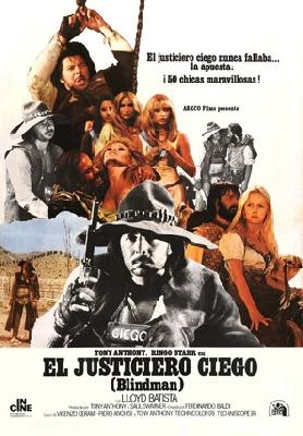 Blindman movie posters (1971) wooden framed poster