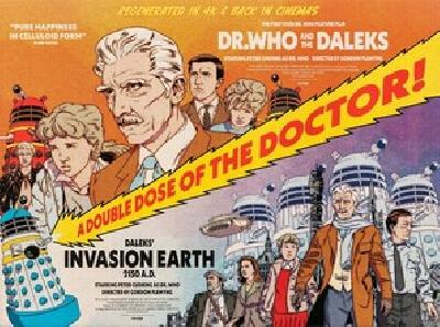 Dr. Who and the Daleks movie posters (1965) pillow