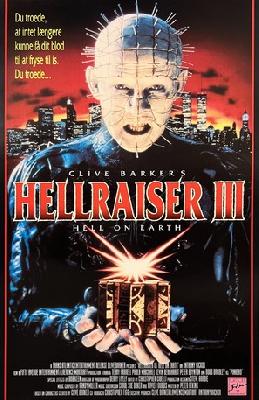 Hellraiser III: Hell on Earth movie posters (1992) wooden framed poster
