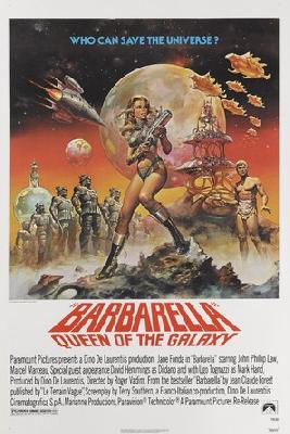 Barbarella movie posters (1968) poster with hanger