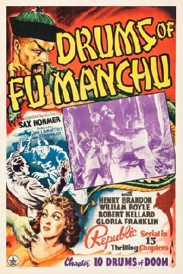 Drums of Fu Manchu movie posters (1940) wood print