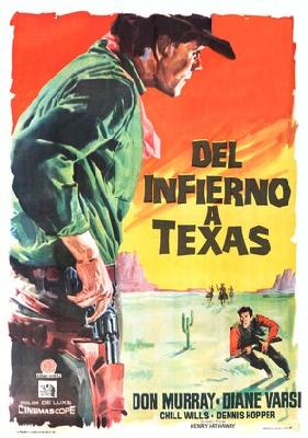 From Hell to Texas movie posters (1958) poster with hanger