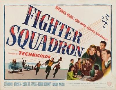 Fighter Squadron movie posters (1948) pillow