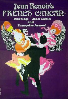 French Cancan movie posters (1955) canvas poster