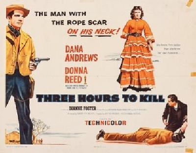 Three Hours to Kill movie posters (1954) poster with hanger
