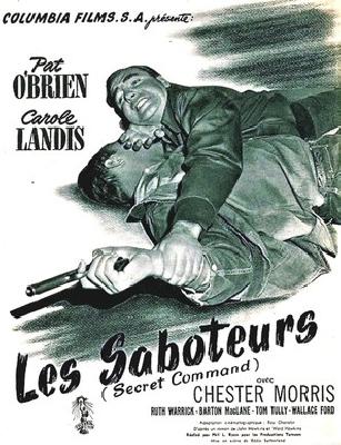 Secret Command movie posters (1944) pillow