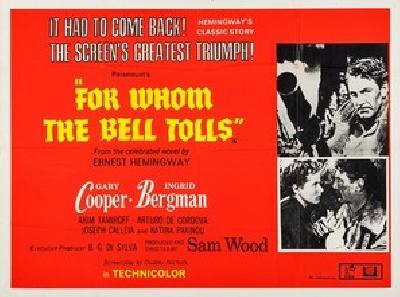 For Whom the Bell Tolls movie posters (1943) tote bag