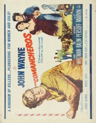 The Comancheros movie poster (1961) wood print