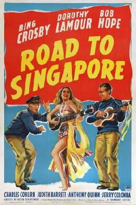 Road to Singapore movie posters (1940) wood print