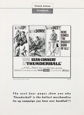 Thunderball movie poster (1965) poster with hanger
