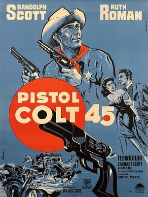 Colt .45 movie posters (1950) wood print
