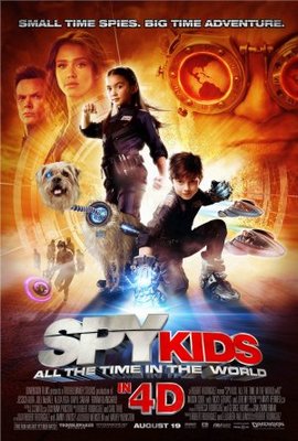 Spy Kids 4: All the Time in the World movie poster (2011) pillow