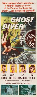 Ghost Diver movie posters (1957) wood print