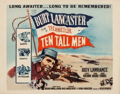 Ten Tall Men movie posters (1951) wood print