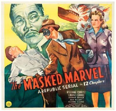 The Masked Marvel movie posters (1943) metal framed poster