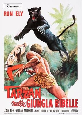 Tarzan's Jungle Rebellion movie posters (1967) wood print