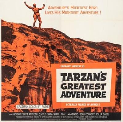 Tarzan's Greatest Adventure movie posters (1959) poster with hanger