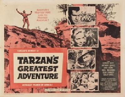 Tarzan's Greatest Adventure movie posters (1959) wood print