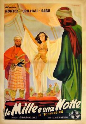 Arabian Nights movie posters (1942) wooden framed poster