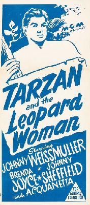 Tarzan and the Leopard Woman movie posters (1946) pillow