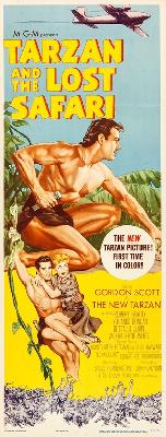 Tarzan and the Lost Safari movie posters (1957) wooden framed poster