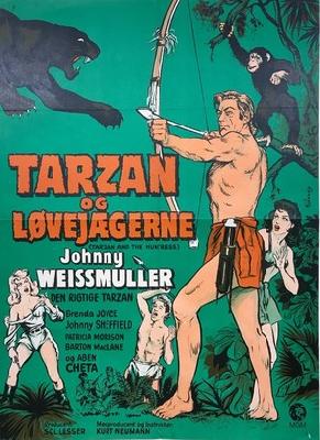 Tarzan and the Huntress movie posters (1947) pillow